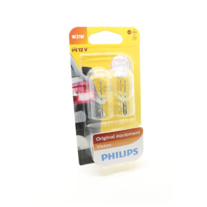 Set 2 Becuri W21W Philips Vision, 12V, 21W