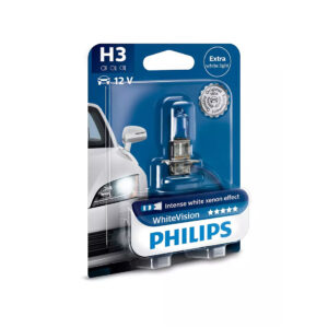 Bec H3 Philips White Vision, 12V, 55W, 3700K