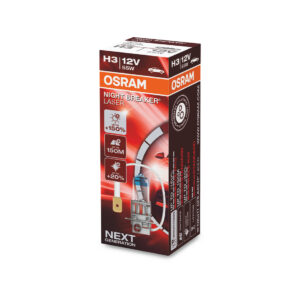 Bec H3 OSRAM Night Breaker Laser +150% lumina omologat pentru utilizare legala.