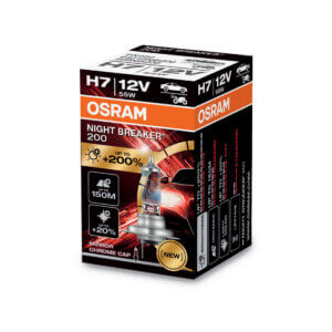 Bec H7 Night Breaker +200%, 12 V, 55 W, 3550 K
