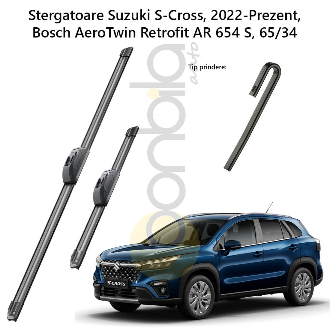 Stros Boy様 Stergatoare Suzuki S-Cross, 2022-Prezent, Bosch AeroTwin Retrofit