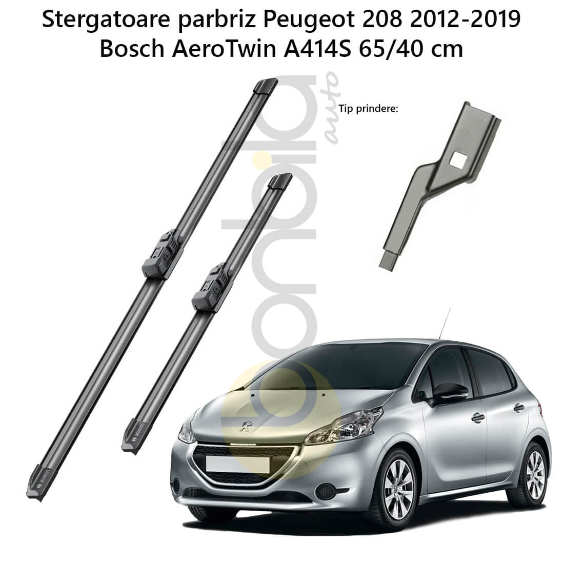 Stergatoare Parbriz Peugeot 208 2012-2019 Bosch AeroTwin A414S 65