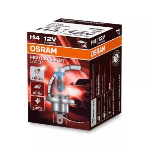 Bec H4 OSRAM Night Breaker Laser +150% lumina omologat pentru utilizare legala.