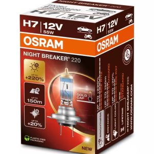 Bec H7 OSRAM Night Breaker 220 +220% lumina omologat pentru utilizare legala