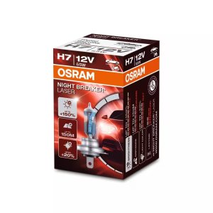 Bec H7 OSRAM Night Breaker Laser +150% lumina omologat pentru utilizare legala.