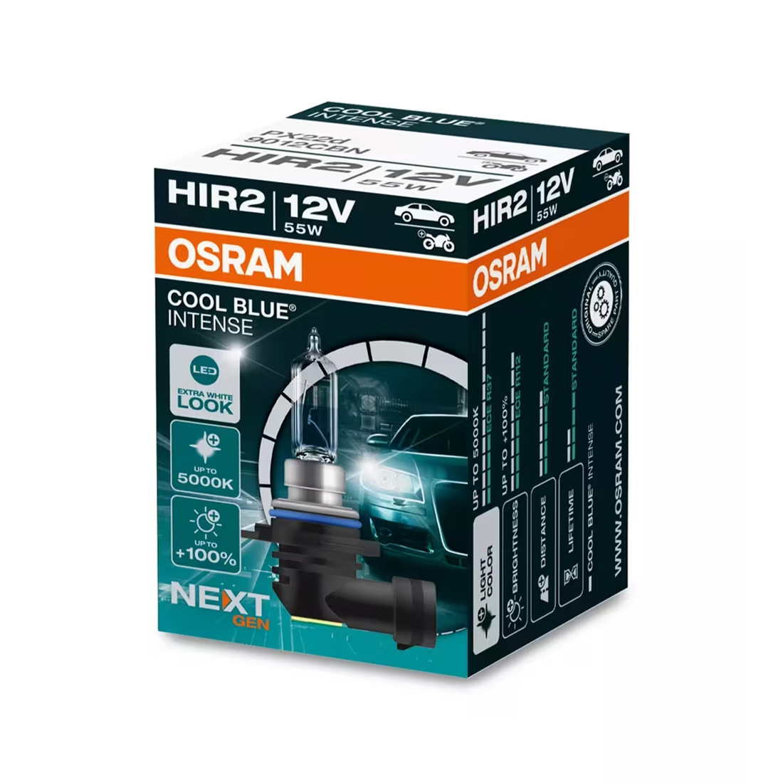 OSRAM Cool Blue Intense – Ce modele exista si cum alegi varianta potrivita 16 bec hir2 osram cool blue intense 9012CBN