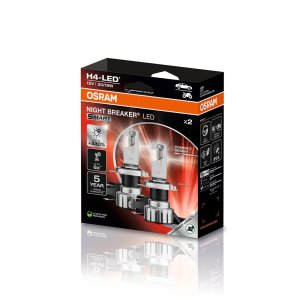 Acasă 1 Set 2 becuri LED H4 Osram Night Breaker LED Smart 64193DWNBSM-2HB