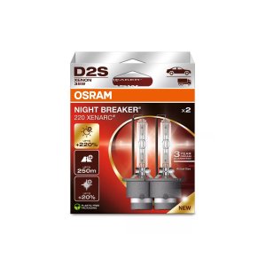 Set 2 becuri xenon D2S OSRAM Xenarc Night Breaker 220 66240XN2-2HB 35W